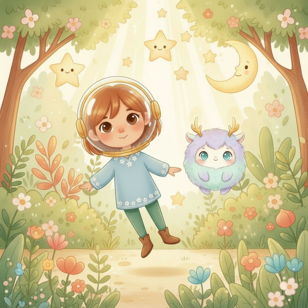 Interior spread from a Barakah Fables storybook